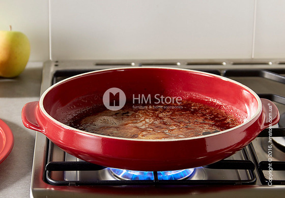 Форма для выпечки торта керамическая Emile Henry Flame Tarte Tatin Set, Burgundy