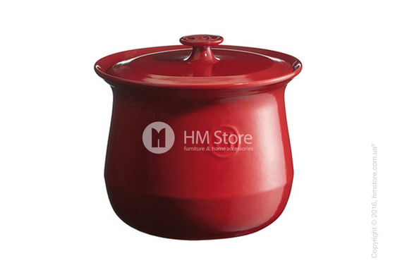 Кастрюля керамическая Emile Henry Stockpot Cookware Flame, Burgundy Кастрюля керамическая Emile Henry Stockpot Cookware Flame, Burgundy