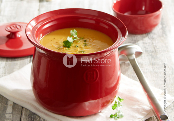 Кастрюля керамическая Emile Henry Stockpot Cookware Flame, Burgundy Кастрюля керамическая Emile Henry Stockpot Cookware Flame, Burgundy