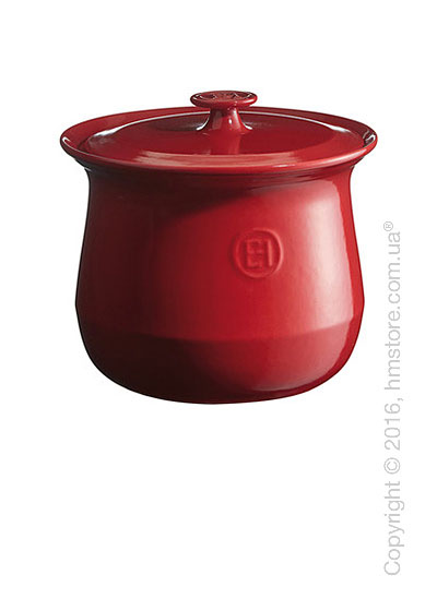 Кастрюля керамическая Emile Henry Stockpot Cookware Flame, Burgundy