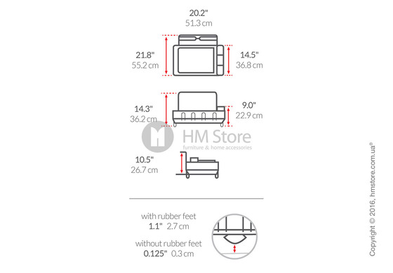 Сушка для посуды Simplehuman Steel Frame Dishrack, Stainless Steel Fingerprint Proof  and Grey