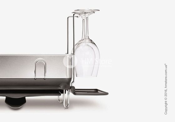 Сушка для посуды Simplehuman Steel Frame Dishrack, Stainless Steel Fingerprint Proof  and Grey