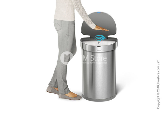 Ведро для мусора сенсорное Simplehuman Sensor Can 45 л, Brushed Stainless Steel