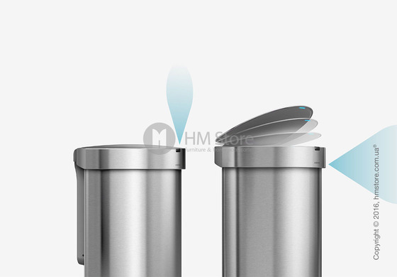 Ведро для мусора сенсорное Simplehuman Sensor Can 45 л, Brushed Stainless Steel