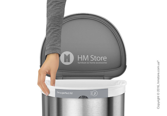 Ведро для мусора сенсорное Simplehuman Sensor Can 45 л, Brushed Stainless Steel