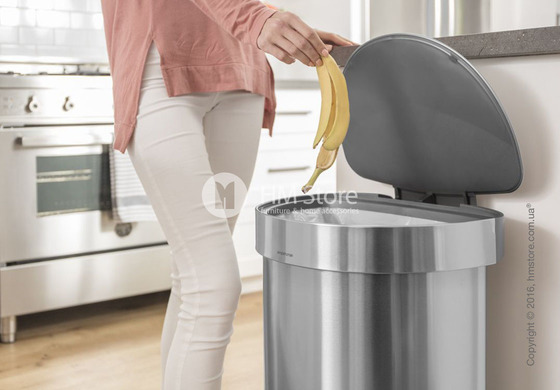 Ведро для мусора сенсорное Simplehuman Sensor Can 45 л, Brushed Stainless Steel