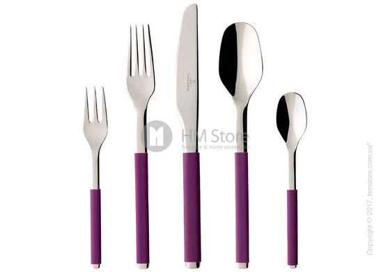 Набор столовых приборов Villeroy & Boch коллекция S+ на 6 персон, 30 предметов, Lila