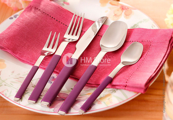 Набор столовых приборов Villeroy & Boch коллекция S+ на 6 персон, 30 предметов, Lila