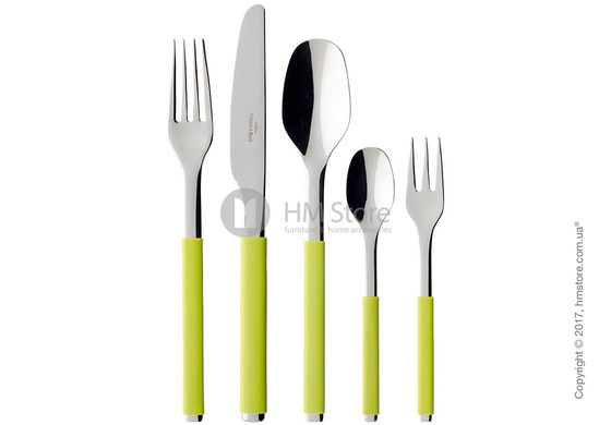 Набор столовых приборов Villeroy & Boch коллекция S+ на 6 персон, 30 предметов,  Kiwi