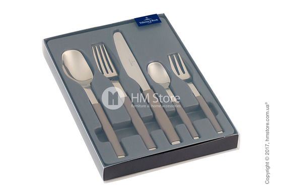 Набор столовых приборов Villeroy & Boch коллекция S+ на 6 персон, 30 предметов, Taupe