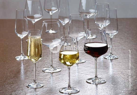 Набор бокалов для белого, красного и шампанского вин Villeroy & Boch коллекция Ovid на 4 персоны