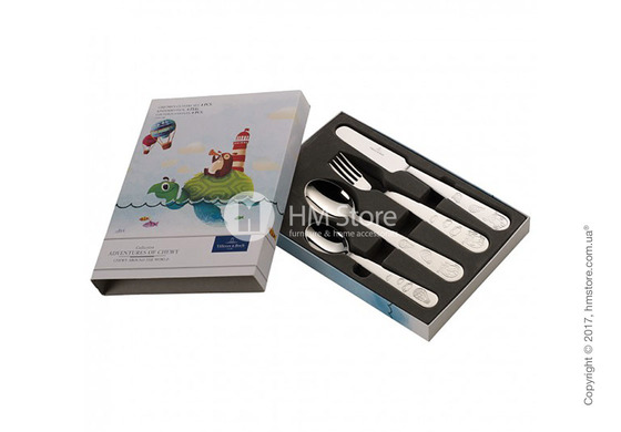 Набор столовых приборов детский Villeroy & Boch коллекция Chewy around the world, 4 предмета