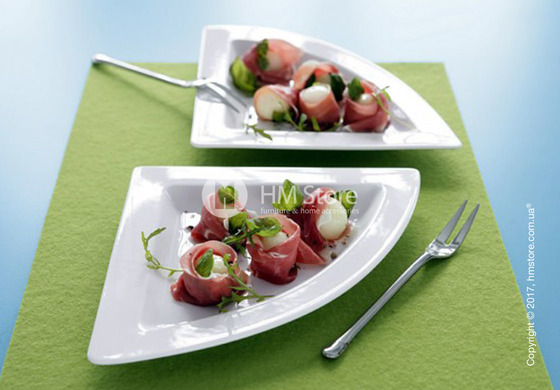 Тарелка мелкая треугольная Villeroy & Boch коллекция New Wave