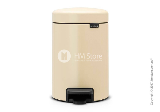 Ведро для мусора Brabantia Pedal Bin NewIcon 3 л, Almond