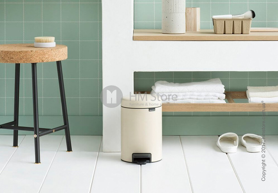 Ведро для мусора Brabantia Pedal Bin NewIcon 3 л, Almond