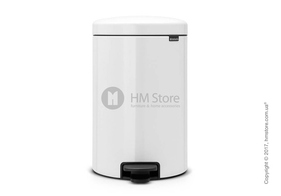 Ведро для мусора Brabantia Pedal Bin NewIcon 20 л, White