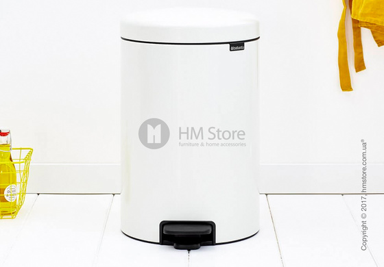 Ведро для мусора Brabantia Pedal Bin NewIcon 20 л, White