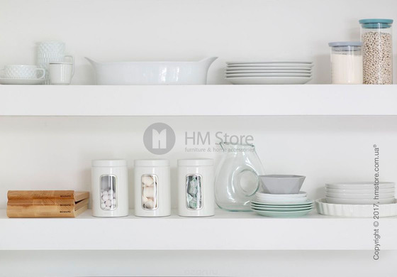 Набор емкостей для хранения сыпучих продуктов Brabantia Window 1,4 л, White