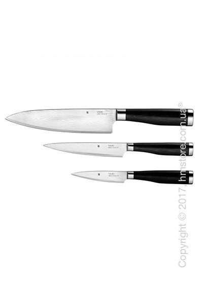 Набор из 3-х ножей WMF коллекция Yari, Black