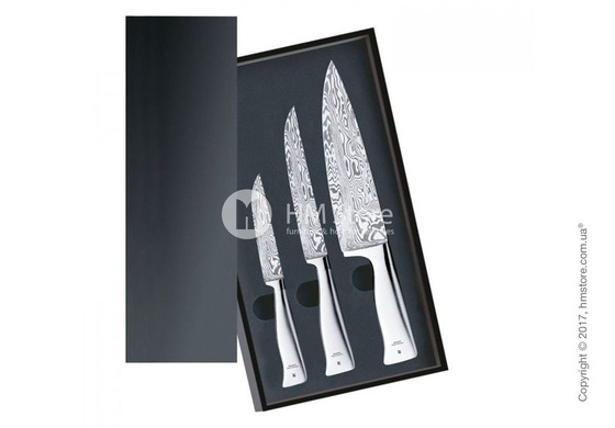 Набор из 3-х ножей WMF коллекция Damasteel, Steel