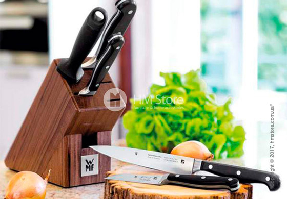 Набор из 4-х ножей на подставке WMF коллекция Spitzenklasse Plus, Braun