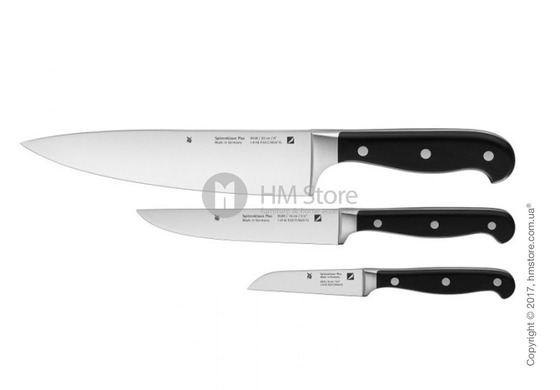 Набор из 3-х ножей WMF коллекция Spitzenklasse Plus, Black