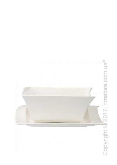 Тарелка с блюдцем бульонная Villeroy & Boch коллекция New Wave 380 мл