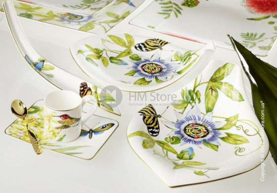 Набор чашек с блюдцами Villeroy & Boch коллекция Amazonia Meridiem на 2 персоны, 4 предмета