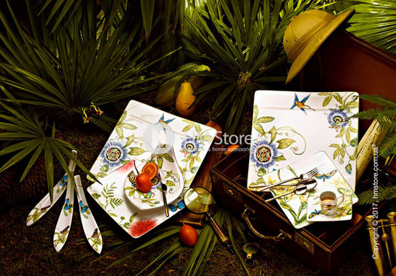 Набор чашек с блюдцами Villeroy & Boch коллекция Amazonia Meridiem на 2 персоны, 4 предмета