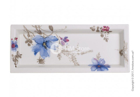 Блюдо для подачи Villeroy & Boch коллекция Mariefleur Gris Gifts 24x10 см