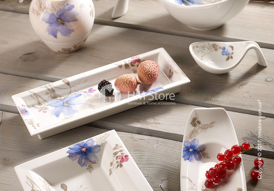 Блюдо для подачи Villeroy & Boch коллекция Mariefleur Gris Gifts 24x10 см