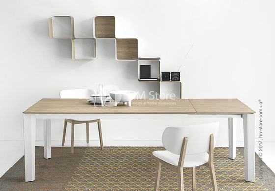 Полка Calligaris Fractal, Metal matt mustard yellow and Melamine matt white