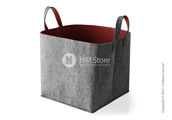 Корзина Calligaris Elliott, Polyester felt grey and Brick red