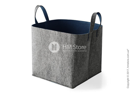 Корзина Calligaris Elliott, Polyester felt grey and Dark blue