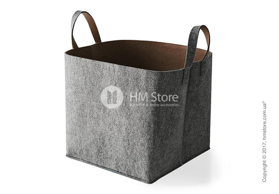 Корзина Calligaris Elliott, Polyester felt grey and Nougat