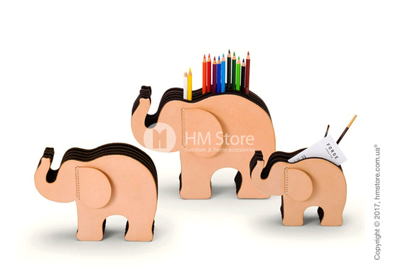 Подставка для ручек Graf von Faber-Castell, Elephant Made From Natural Leather, Medium