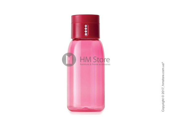 Бутылка для воды Joseph Joseph Dot with Hydration Counting Lid, Pink 400 мл