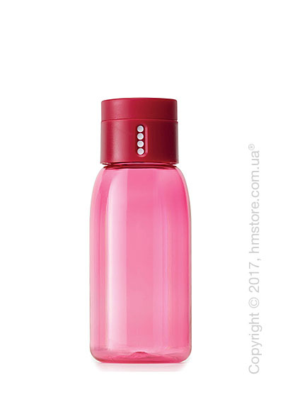 Бутылка для воды Joseph Joseph Dot with Hydration Counting Lid, Pink 400 мл