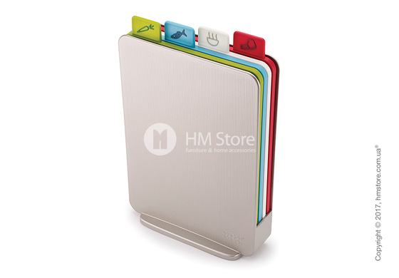 Набор разделочных досок на подставке Joseph Joseph Index Compact, Silver