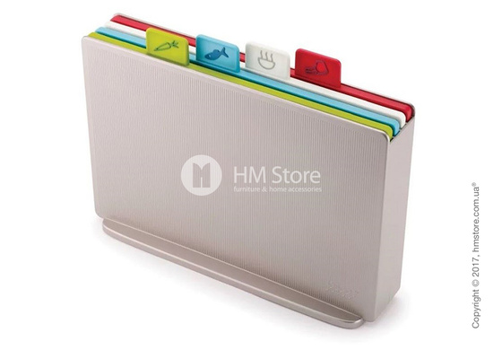 Набор разделочных досок на подставке Joseph Joseph Index Regular, Silver