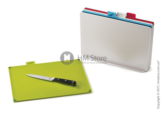 Набор разделочных досок на подставке Joseph Joseph Index Regular, Silver