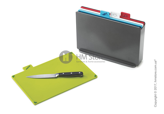 Набор разделочных досок на подставке Joseph Joseph Index Regular, Graphite