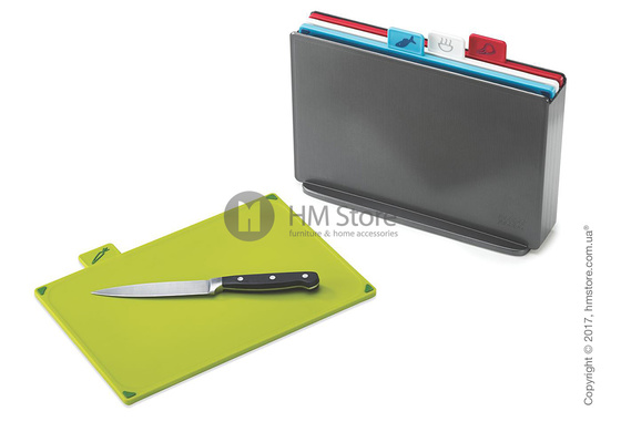 Набор разделочных досок на подставке Joseph Joseph Index Large, Graphite