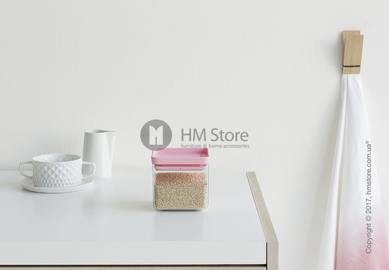 Емкость для хранения сыпучих продуктов Brabantia Square Canister 0,7 л, Pink