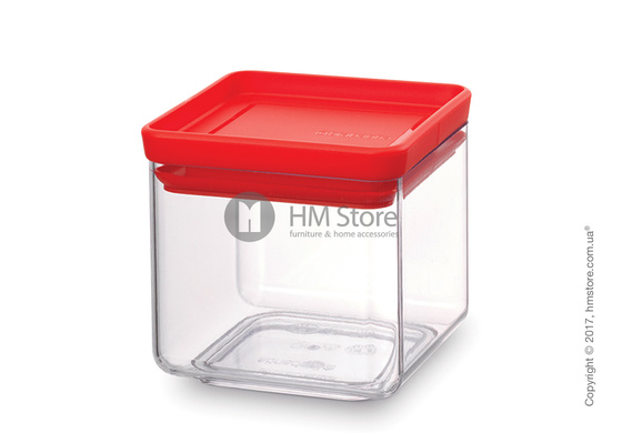Емкость для хранения сыпучих продуктов Brabantia Square Canister 0,7 л, Red