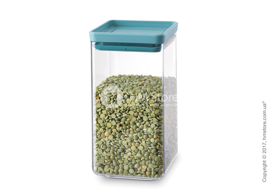 Емкость для хранения сыпучих продуктов Brabantia Square Canister 1,6 л, Mint