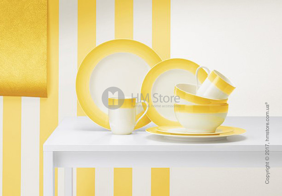 Набор фарфоровой посуды Villeroy & Boch коллекция Colourful Life на 2 персоны, 8 предметов,  Lemon Pie