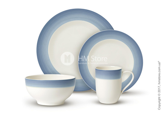 Набор фарфоровой посуды Villeroy & Boch коллекция Colourful Life на 2 персоны, 8 предметов, Winter Sky