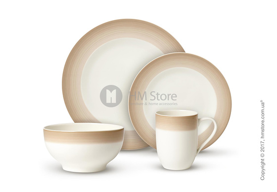 Набор фарфоровой посуды Villeroy & Boch коллекция Colourful Life на 2 персоны, 8 предметов, Natural Cotton