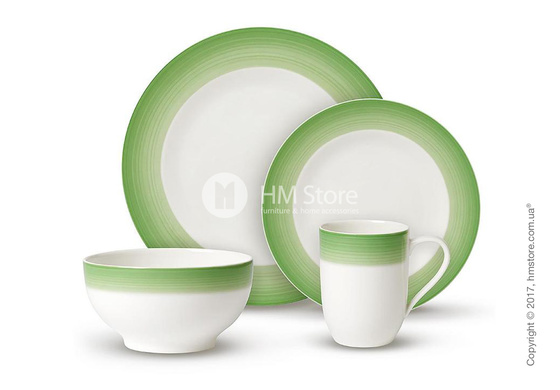 Набор фарфоровой посуды Villeroy & Boch коллекция Colourful Life на 2 персоны, 8 предметов, Green Apple